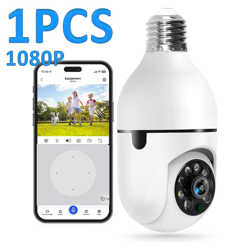 Noonkey 360° Bulb Security Camera – WiFi, Motion Tracking, Night Vision