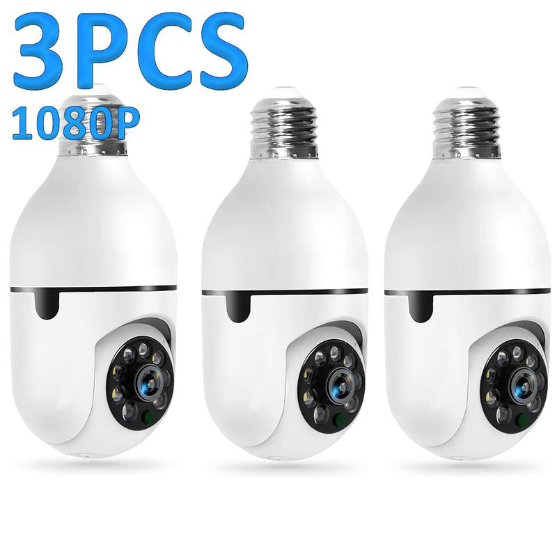 Noonkey 360° Bulb Security Camera – WiFi, Motion Tracking, Night Vision