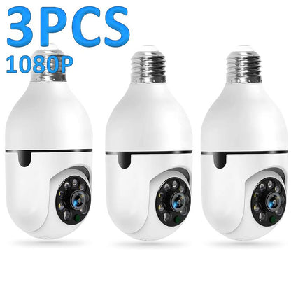 Noonkey 360° Bulb Security Camera – WiFi, Motion Tracking, Night Vision